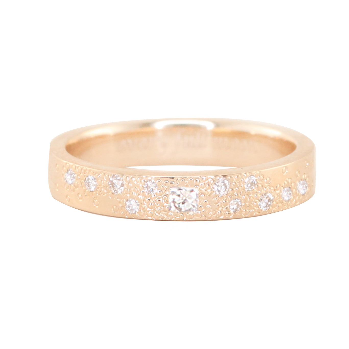 14kt gold and diamond princess deco ring - Luna Skye