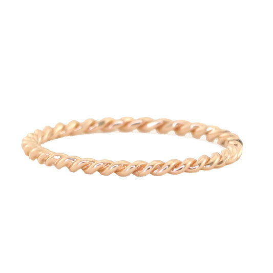 14kt gold rope ring - Luna Skye