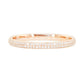 14kt gold and diamond rounded eternity ring - Luna Skye