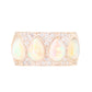 14kt gold scattered diamond teardrop opal ring - Luna Skye