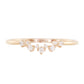 14kt gold scattered diamond curved band