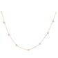 14kt gold diamond bezel choker necklace - Luna Skye