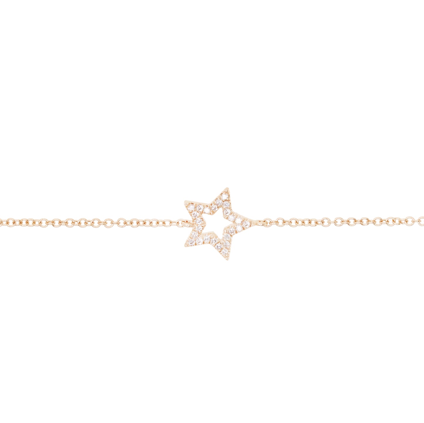 14kt gold and diamond star bracelet - Luna Skye