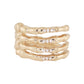 14kt gold and diamond skeleton hand ring - Luna Skye