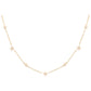 14kt gold and diamond star bezel necklace - Luna Skye
