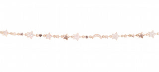 14kt gold diamond moon and star cosmos bracelet - Luna Skye