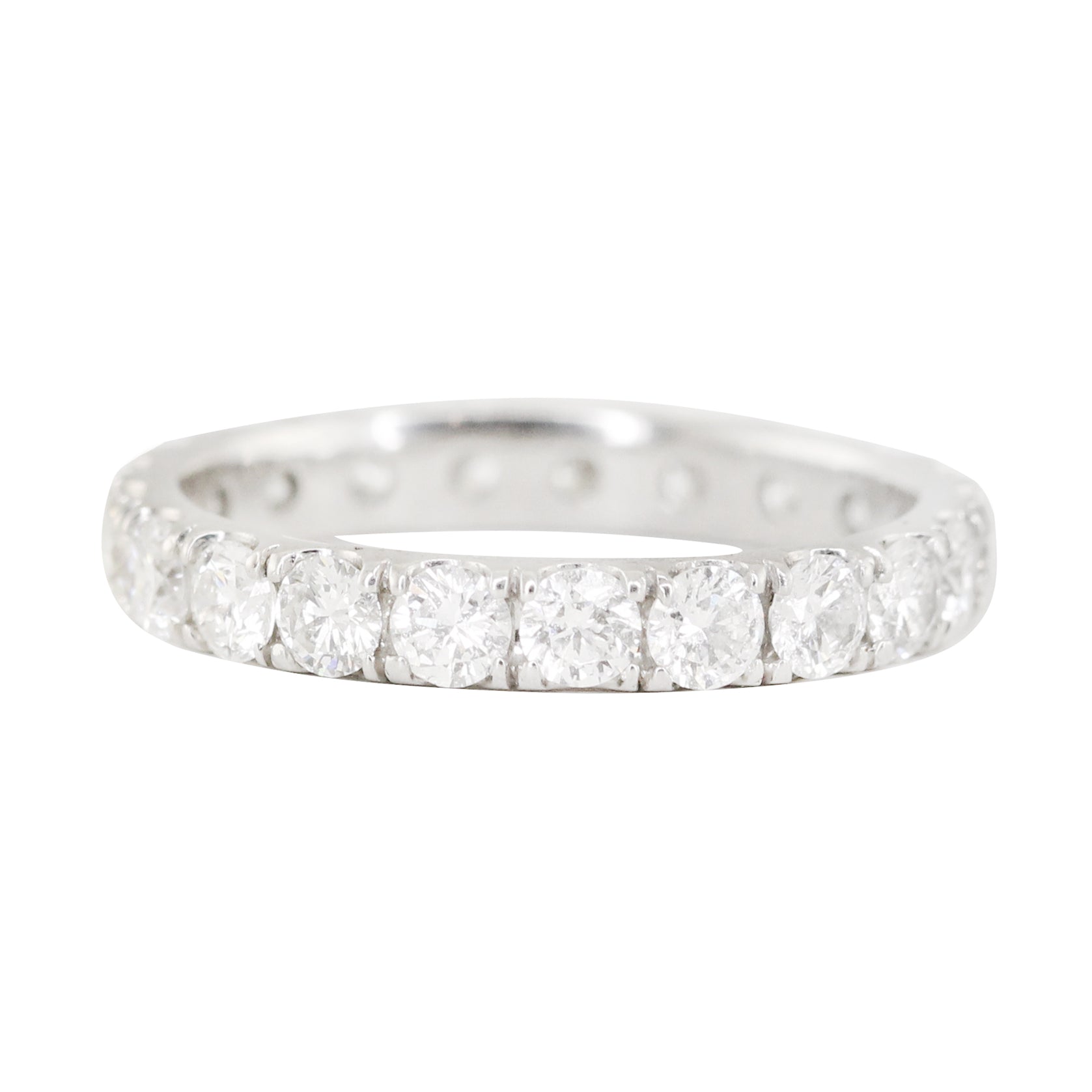 14kt gold and diamond thick eternity band - Luna Skye