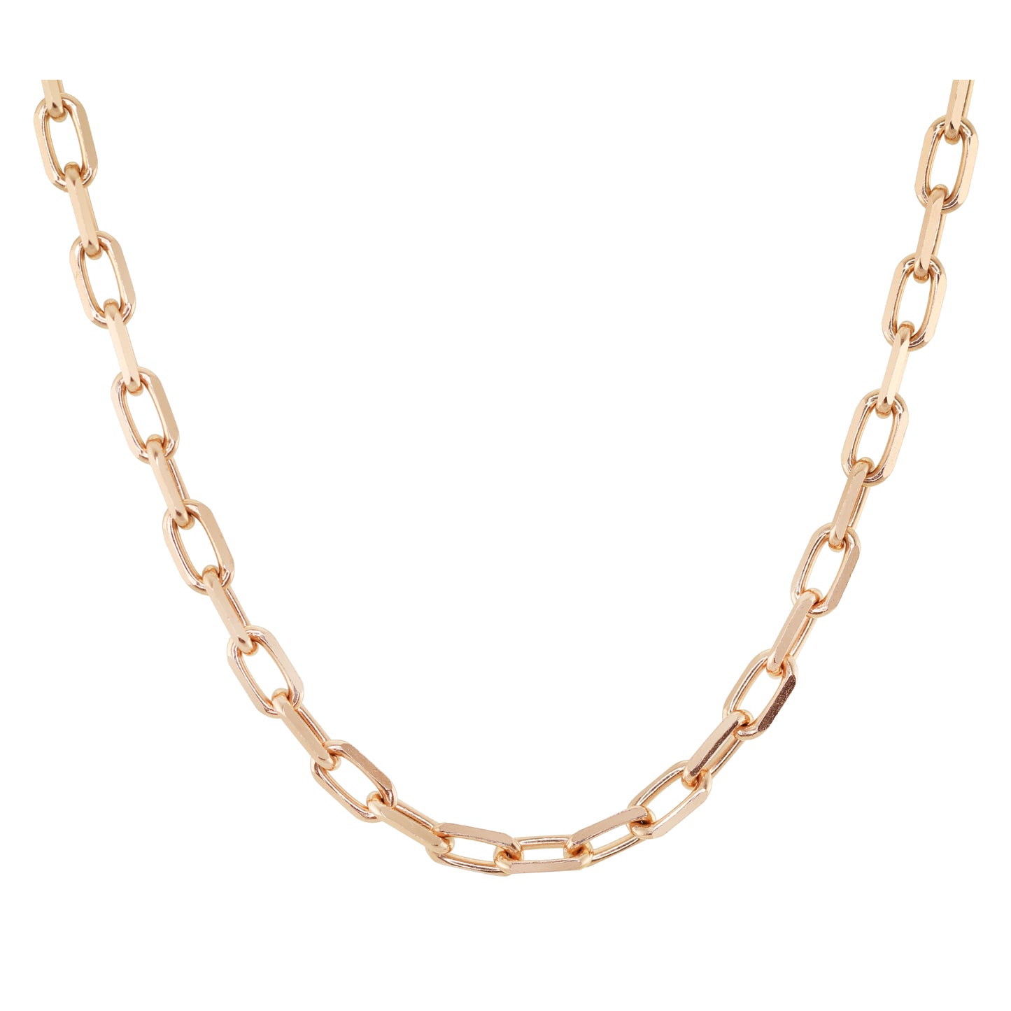14kt gold thick paperclip chain - Luna Skye