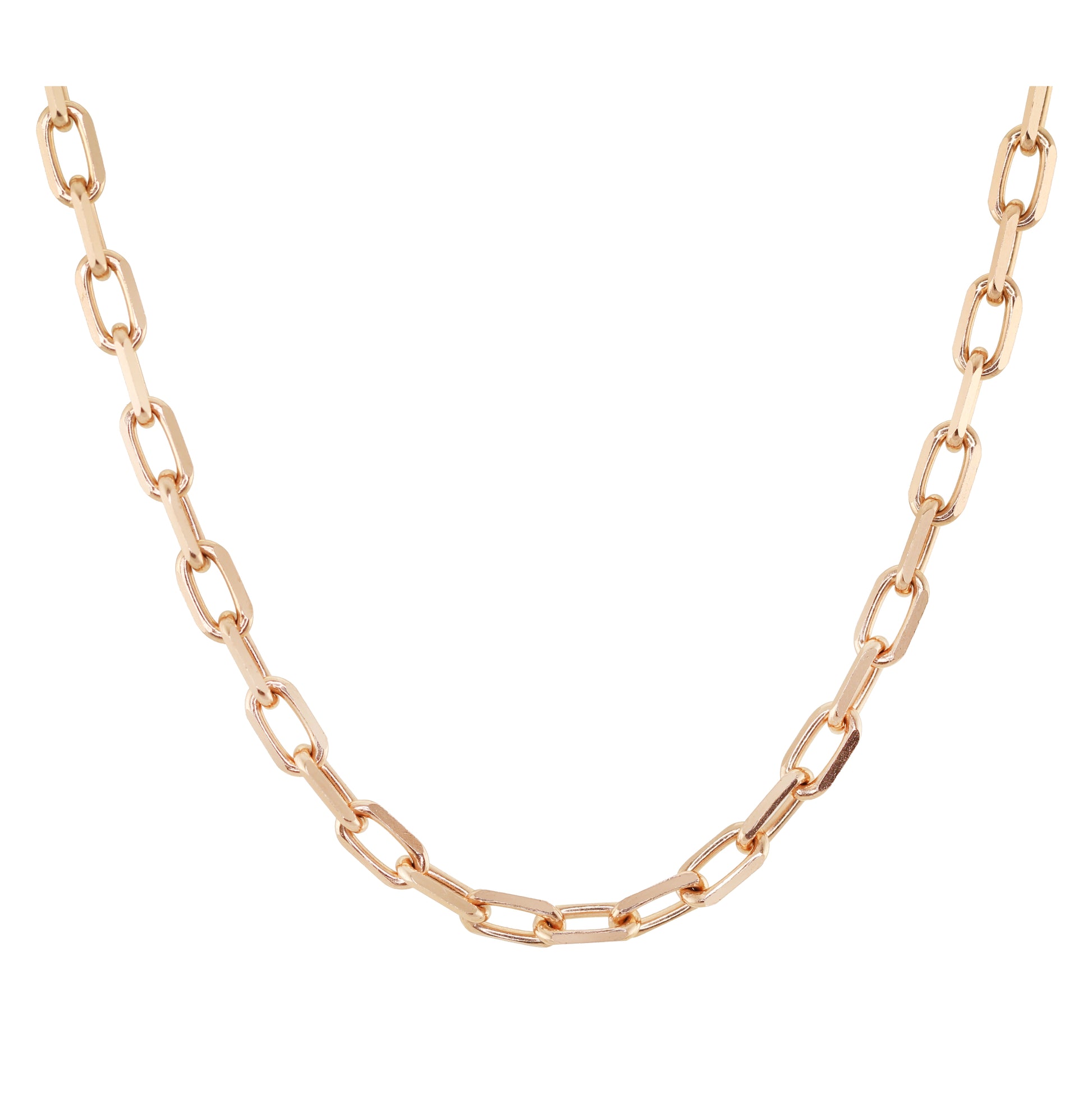 14kt gold thick paperclip chain - Luna Skye