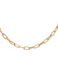 14kt gold thin paperclip chain necklace - Luna Skye