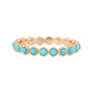 14kt gold turquoise bezel ring