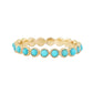 14kt gold turquoise bezel ring