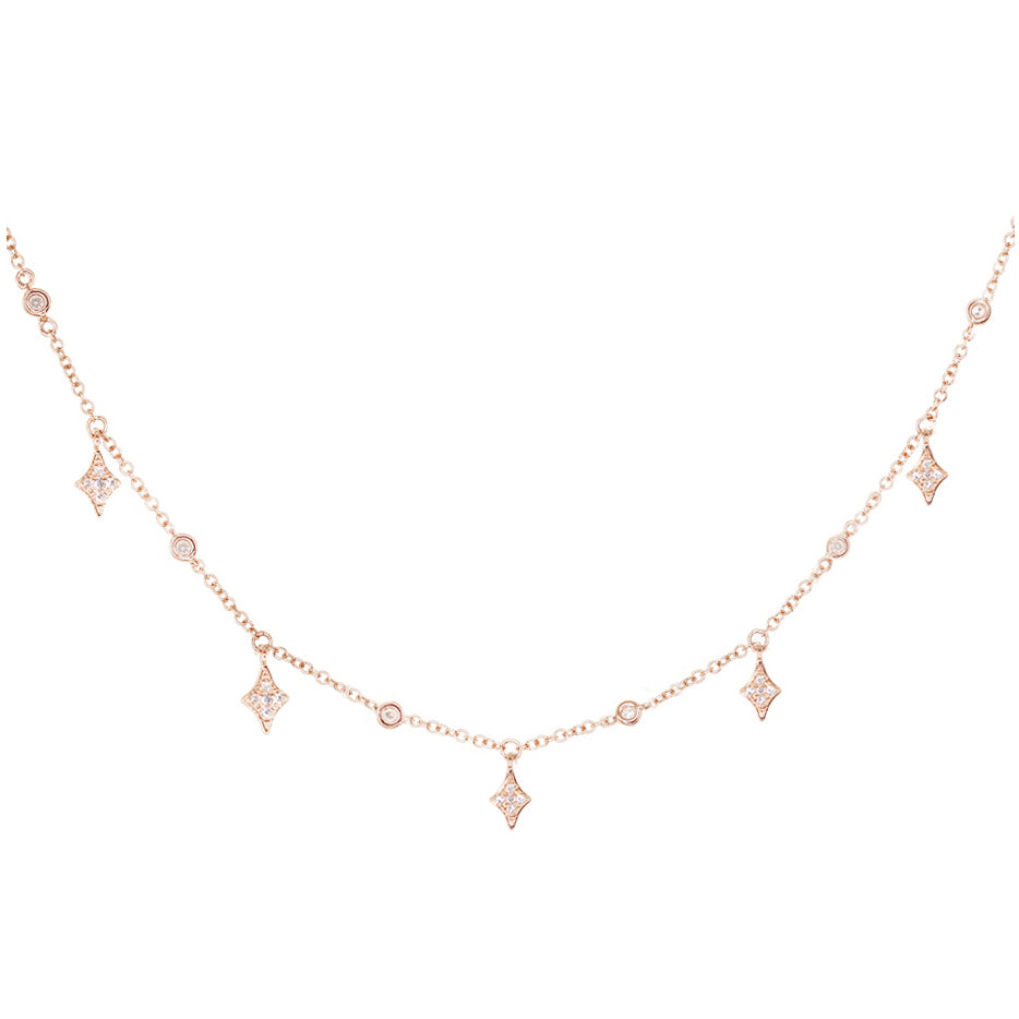 14kt gold and diamond twilight choker necklace – Luna Skye