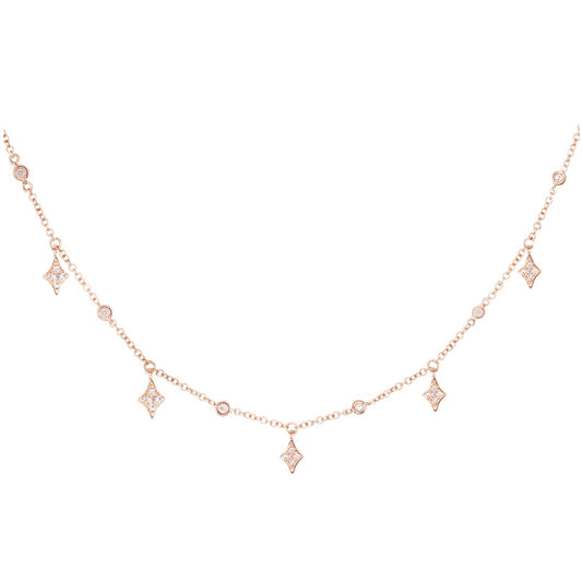 14kt gold and diamond twilight choker necklace - Luna Skye