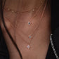 14kt gold and rose cut black diamond starburst necklace - Luna Skye