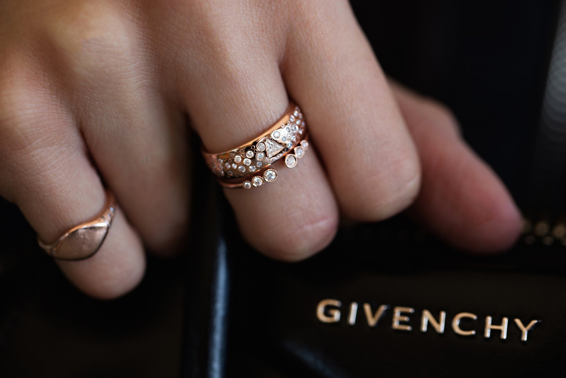 14kt gold and diamond Queen of Cosmos Constellation band - Luna Skye