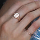 14kt gold and diamond vintage Starburst signet ring - Luna Skye