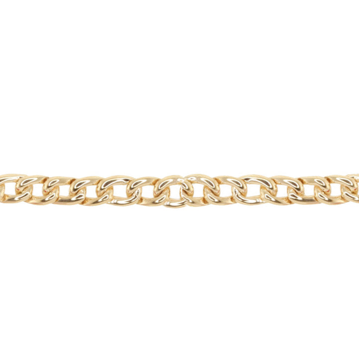 14kt gold baby chain link bracelet - Luna Skye