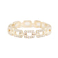 14kt gold and diamond baby link ring - Luna Skye