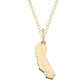 14kt gold and diamond Los Angeles Cali love necklace