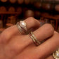 14kt gold and diamond heart signet pinky ring