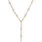 14kt gold diamond section lariat necklace