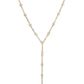 14kt gold diamond section lariat necklace