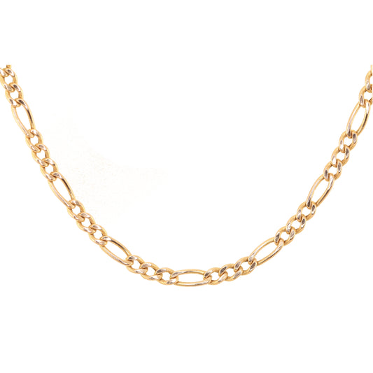 14kt yellow gold figaro chain