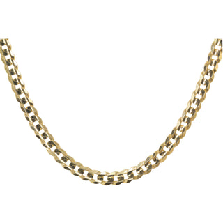 14kt gold flat link chain necklace - Luna Skye