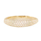 14kt gold full diamond dome ring