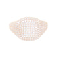 14kt rose gold full diamond pinky signet ring - Luna Skye
