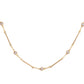 gold bezel set diamond necklaces