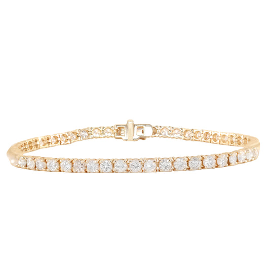 14kt gold grande diamond tennis bracelet