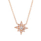14kt gold and rose cut raw diamond starburst necklace - Luna Skye