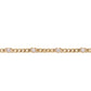 14kt gold heart diamond bezel chain bracelet