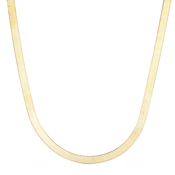 14kt gold herringbone necklace | Luna Skye