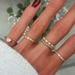 14kt gold and diamond row chain ring - Luna Skye