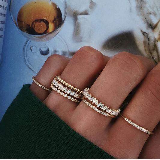 14kt gold bead ring - Luna Skye
