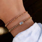 14kt solid mini chain bracelet