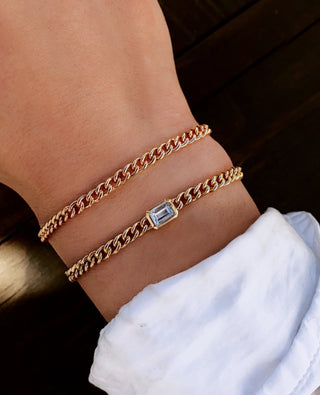14kt solid baby chain bracelet
