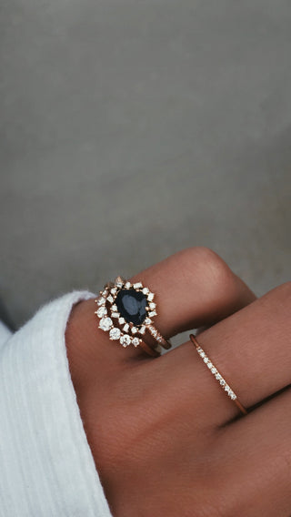 14kt gold diamond crown band - Luna Skye