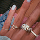14kt gold and diamond Queen of Crescents ring - Luna Skye