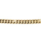 14kt gold lightweight cuban link chain bracelet - Luna Skye