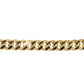 14kt gold lightweight cuban link chain bracelet - Luna Skye