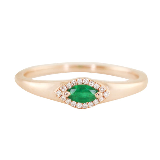 14kt gold marquise diamond rings