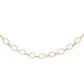 14kt gold full diamond rounded link bracelet