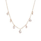 14kt gold and white sapphire drip anklet - Luna Skye