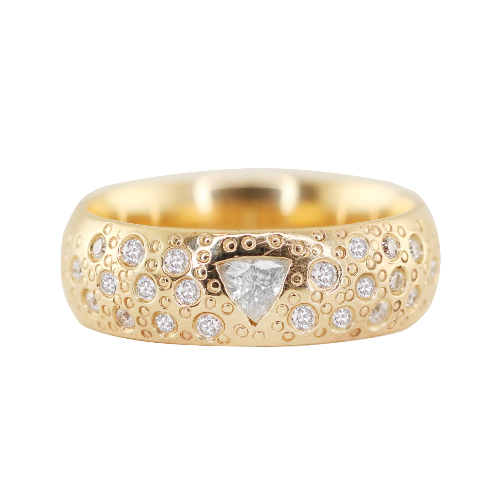 14kt gold and diamond Queen of Cosmos Constellation band – Luna Skye