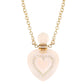 14kt gold and diamond heart rose quartz perfume bottle necklace