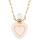14kt gold and diamond heart rose quartz perfume bottle necklace